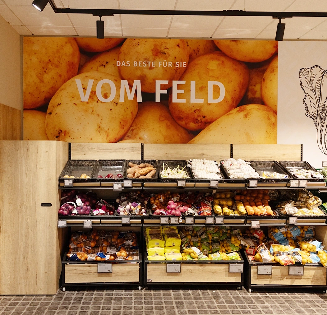 EDEKA Reichert Supermarkt in Weinstadt, Kalkofenstraße 5 – frische Kartoffeln aus der Region